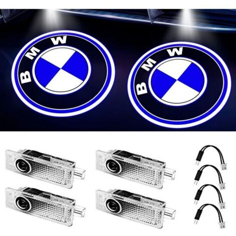 (Set of 4) Car Door Lights Logo Projector Welcome Lights Compatible with BMW Accessories 1/3/4/5/6/7/M/X/Z/GT Series