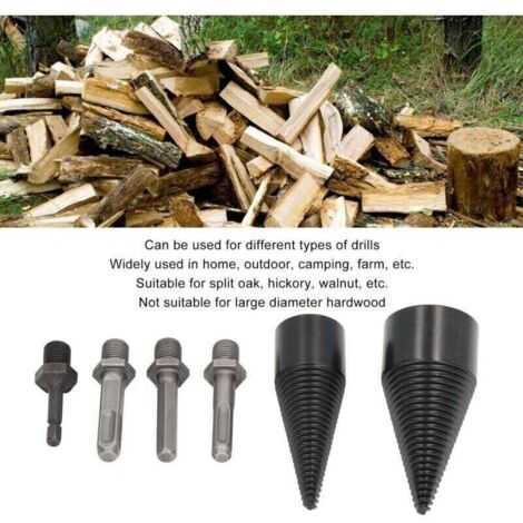 Removable Drill Bit for Firewood Log Splitter, 6-Piece Log Splitter ...