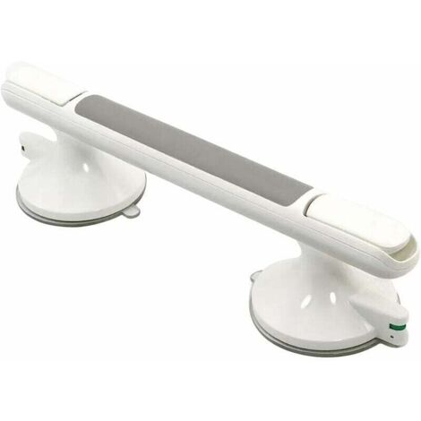 Shower grab bar, 12-inch grab bars with strong suction cup for bathtubs and showers, shower safety handle, no-drill balance bar for bathroom (1/4)