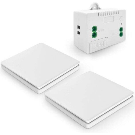 Self-powered, battery-free wireless switch, wireless remote control for lights and electrical appliances, waterproof and safe, can be installed directly in a bathroom-