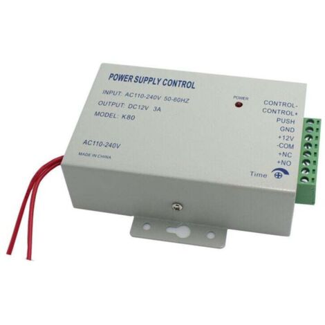 AC 110-240V to DC 12V 3A 36W Power Supply for Access Control, Security and Automatic Door Systems