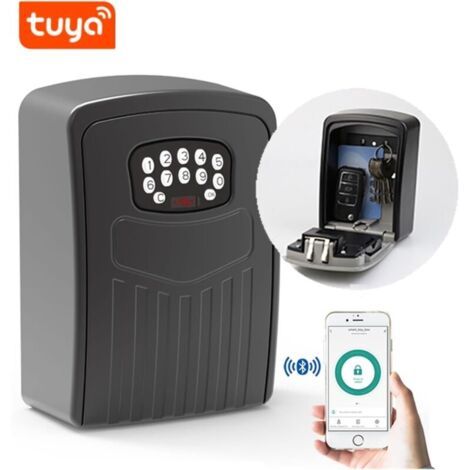 Key Box with 4-Digit Code, Wall-Mounted Key Box, Waterproof and ...
