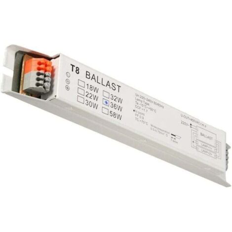 T8 2x36W Electronic Ballast, Fluorescent Start-on/Energy Backup Lamp, Electronic Ballast