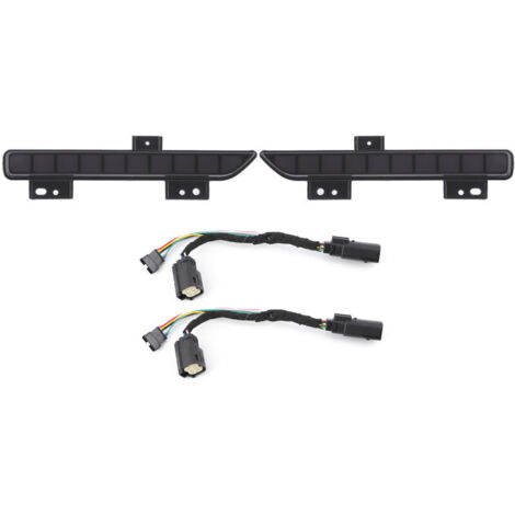 Rear bumper lights, dynamic turn signals, parking brake, smoked lens, suitable for the Ford F150 2016-2018