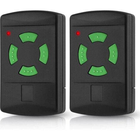 Set of 2 remote controls for Hörmann garage doors HSM4-26.975, HSM2-26.975, HS2-26.975, DH01-26.975, DHM02-26.975, compatible with Hörmann 26.975 MHz garage door openers (1/4)