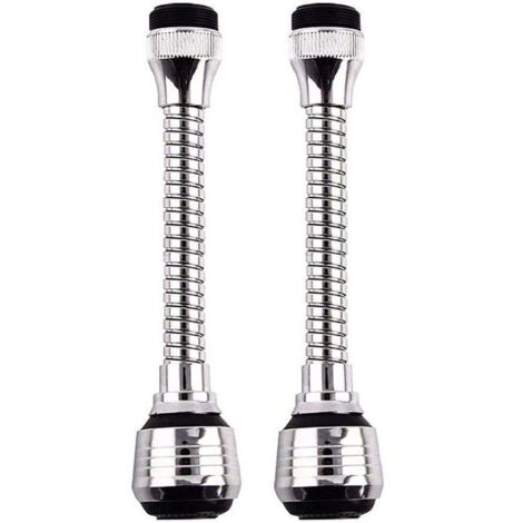 2-Piece Faucet Extension, Swivel Extension Filter, Faucet Shower Extension, 360° Adjustable Spout Diffuser Filter, Two Adjustable Modes, for Kitchen Sinks, Bathroom