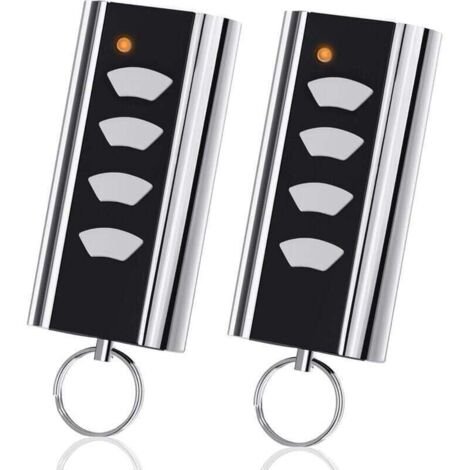 2-piece garage door remote control for Normstahl Entrematic RCU 433-4K, RCU 433-2K, EA433 2KM, EA433 2KS, compatible with Crawford Normstahl 433.92 Rolling Code garage door remote control