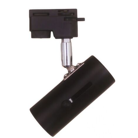 Adjustable E27 LED track spotlight holder – reinforced 3-wire socket, black, 220V for indoor lighting