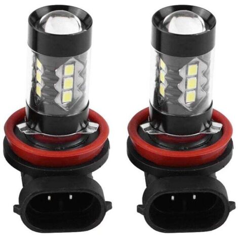 H8 H11 Xtreme Super Bright 6000k LED Bulbs, 2 Pack, H11 H8 12v-24v 80w Car High Power Fog LED Daytime Running Light Bulbs, H11 LED Fog Light Bulbs (1/4)