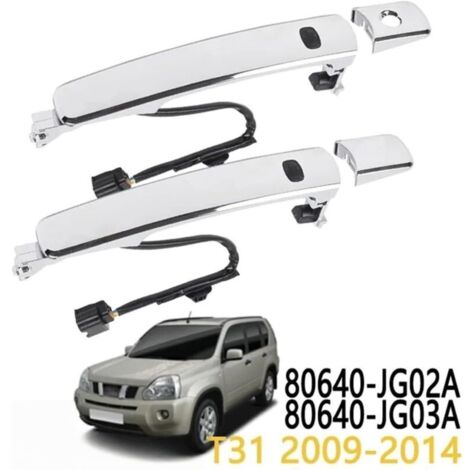 Door handle for X-Trail T31 (2009-2013) and Rogue (2008-2013) with buttons, detection cables, and smart key (front left and front right) (1/4)