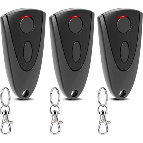 Set of 3 Novoferm handheld garage door transmitters - 433.92 MHz - 2-channel remote control - For Novotron 502/504/512/514