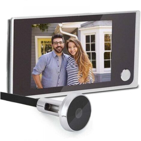 3.5" 120-degree Digital LCD Door Viewer for Cat Monitoring, Digital Door Viewer, Doorway Surveillance Camera (1/4)
