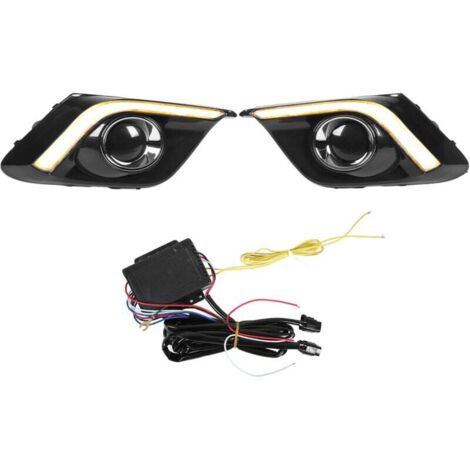 LED daytime running lights, flashing white, blue, yellow, 3 colors, 70-90LM, replacement for Mazda3 Axela 2013-2016 (1/4)