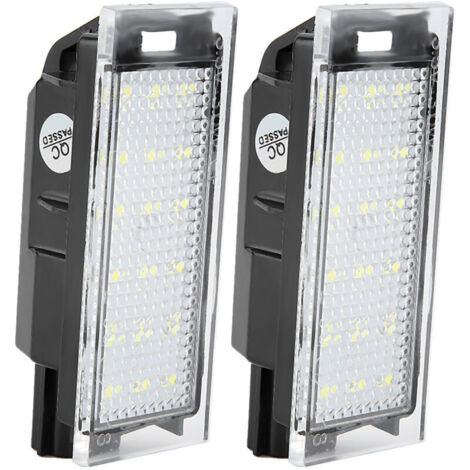 Set of 2 LED license plate lights for Twingo/Clio/Megane/Lagane cars