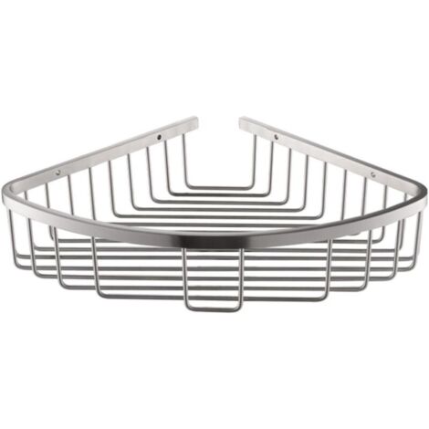 Stainless steel corner wall shelf for bathroom (1/4)