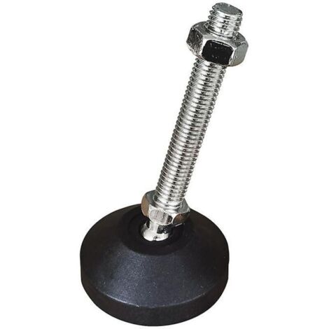 furniture support feet, adjustable leg thread type, swivel base, articulated leveling feet, M8 (1/4)
