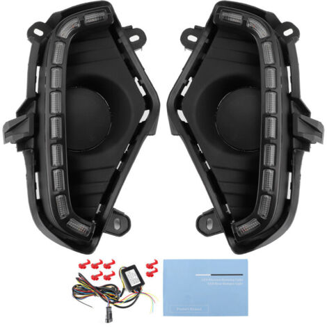 White, yellow, and blue LED daytime running lights, tricolor light suitable for the 2019-2020 RAV4 (1/4)