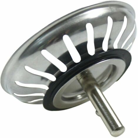 78mm Kitchen Sink Drain Plug - Universal Stainless Steel Strainer, Pop-Up Basket Stopper, Dishwasher Safe (1/4)