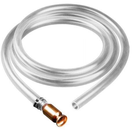 1.8m PVC manual fuel pump siphon hose, self-priming siphon pump, siphon tube, automatic pump hose for fuel, petrol, diesel, water (1/4)