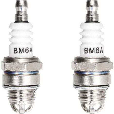 BM6A 3-electrode spark plug, replacement for M7/L7T/CJ8 spark plug, 2 pieces (1/4)