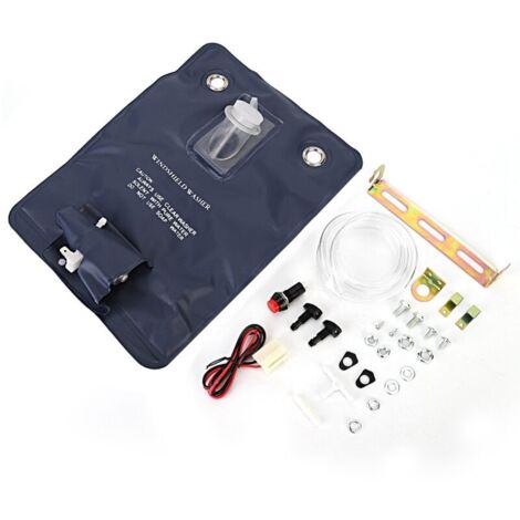 Universal 12V windshield washer pump, with bottle bag, Kit suitable for classic cars 151286776374 (1/4)