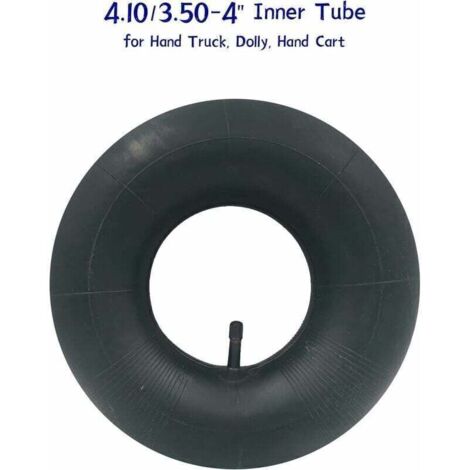 pieces 4.10/3.50-4 TR-13 Inner Tube Tire with Straight Valve for Hand Truck, Cart, Garden Cart, Lawn Mower (1/4)