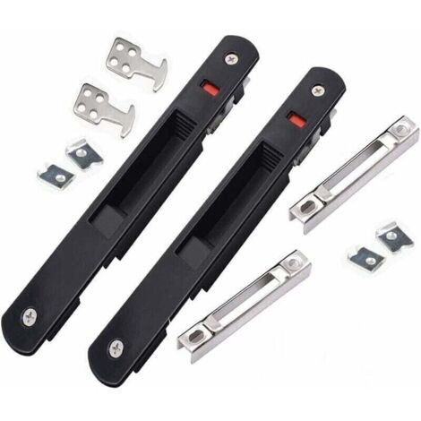 Sliding door lock latch - Modern sliding door window hook lock, simple side-mounted house lock, patio door lock, sliding door latch (1/4)