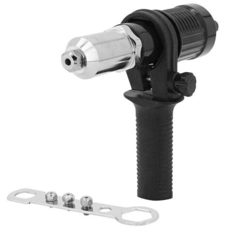 Riveter Adapter, Rivet Gun Adapter Kit for Cordless Electric Drill, Electric Rivet Gun Riveting Tool (1/4)