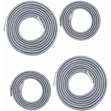 Replacement Universal Elastic Cord for Relaxing Chair, Chaise Longue, Zero Gravity Folding Chair, Bungee Relaxing Chair (2 x 2.2m + 2 x 1.4m dark grey) LO-Ron