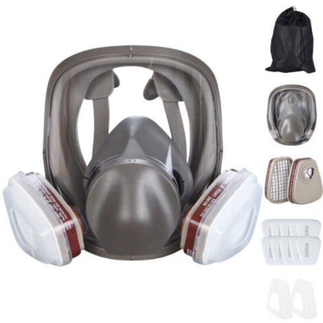 Full Face Respirator Mask with Filters, Reusable Spray Paint Dust Mask, Ideal for Polishing, Welding, Graffiti, and Spray Painting (1/4)