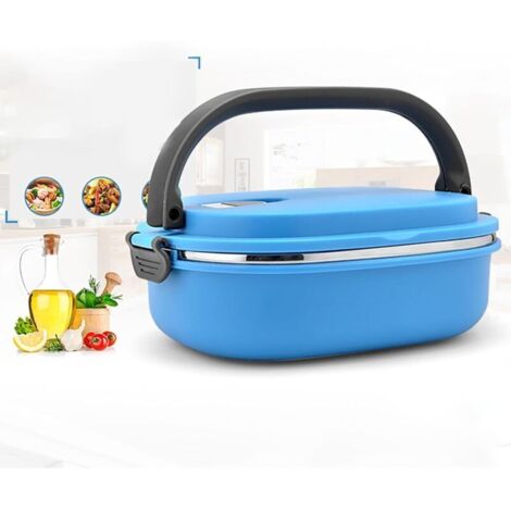 Insulated lunch box made of food-grade stainless steel, lunch box for school, office, picnics, multicolor design