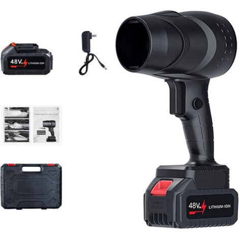 Turbo Jet Dry Air Blower, Cordless Leaf Blower 130,000 RPM, Portable Dust Collector with Continuously Adjustable Speed, for Cleaning Home, Car and Camping