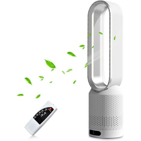 Tower fan, quiet tower fan, 58cm desk tower fan, 8 speeds, 90° oscillation with remote control, 2-hour timer, tower fan for living room and bedroom (1/4)