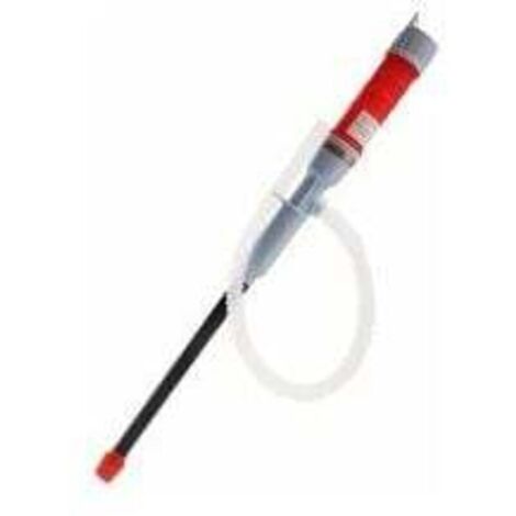 Red Electric Battery-Powered Siphon Pump for Transferring Liquids and Water, Battery-Powered Siphon Hose, Gasoline, and Fuel, Hand Suction Pump (1/4)