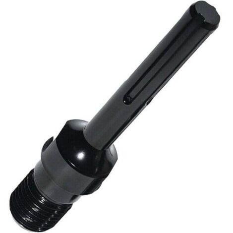 SDS-MAX adapter for core drills, 1-1/4-7 UNC MAX adapter, high-quality steel, for electric hammer drills, impact drills, and power drills, e.g., concrete core drills (1/4)