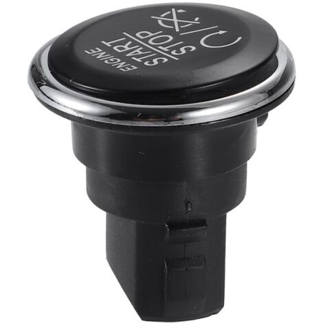 Motoforti Engine Start/Stop Button, Push Button Start, for Dodge Challenger 2008-2014, Plastic, No. 1FU931X9AC, Black (1/4)