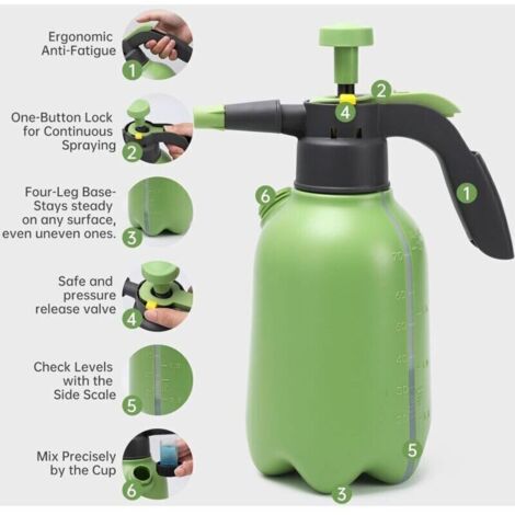 2L manual pump sprayer for plants, lawns and gardens. Pressure sprayer ...