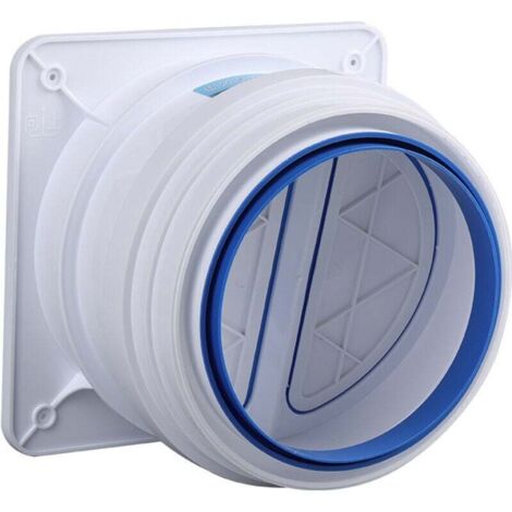 Non-return valve for cooker hood - Exhaust valve with cable clamp for 150 to 200 mm flue pipes