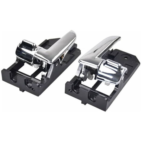 Interior door handles for cars 82610-2F010 and 82620-2F010, left and right interior door handles, two-piece set, electroplated silver. (1/4)