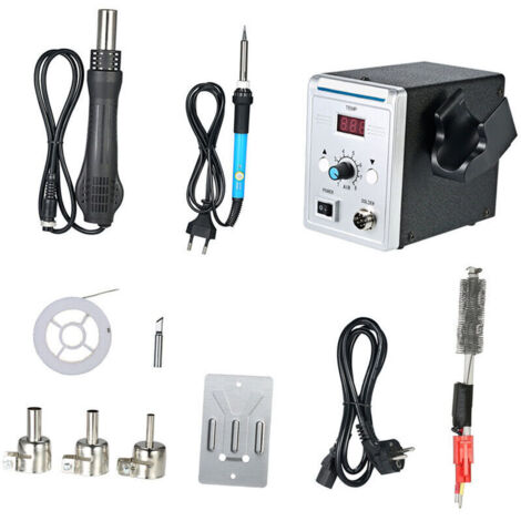 858D 700W Spot Soldering Station, High-Quality LED Soldering Station, Digital Soldering Iron Desoldering Station, BGA Rework Soldering Station, Hot Air Gun, Electric Soldering Iron Set