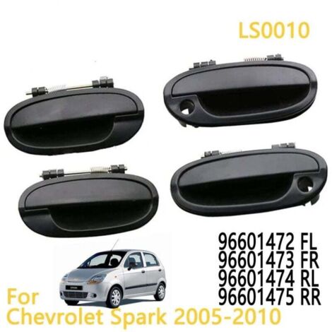 Exterior door handle for Chevrolet Spark M200 and Daewoo Matiz M200 (2005-2010), front, rear, left, right, 96601472, 96601473, 96601474, 96601475