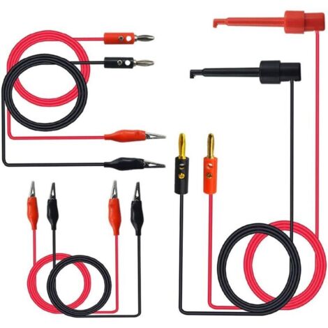 sets - test leads for 4 mm banana plug, test hook cable for multimeter, test line for two-headed crocodile clip, test line kit for multimeter. (1/4)