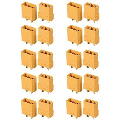 10 pairs of XT90/XT90H battery connectors, banana plug set for Lipo batteries (1/4)
