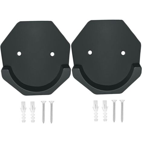 Waterproof adhesive shower rod brackets for wall mounting, maximum load 22.7 kg, shower rod holder, non-slip shower rod support, set of 2 (rod not included) (1/4)