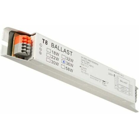 Electronic ballast T8 2x36W Voltage Width Fluorescent Start Energy Backup Ballast Lamp (1/4)