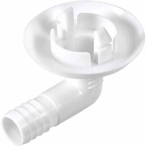 Elbow fitting for air conditioning exhaust hose, 30 mm, 1 piece, for mini split units and window air conditioners