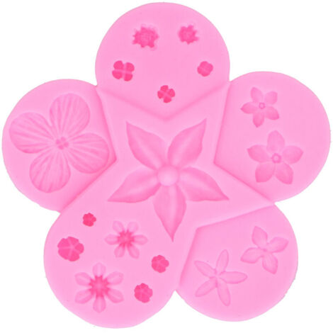 Combination of Food-Grade Silicone Baking Molds, Food-Grade Silicone Molding Mold for Chocolate Desserts, Clip-On Ring Molds (1/4)