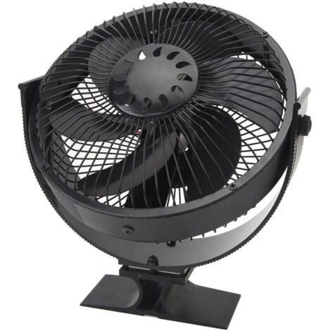 Heat-Powered Fireplace Fans with 6 Blades, Quiet Wood Stove Fan, Portable and Compact for Gazebos, Safe and Energy-Efficient Cover Handle (1/4)