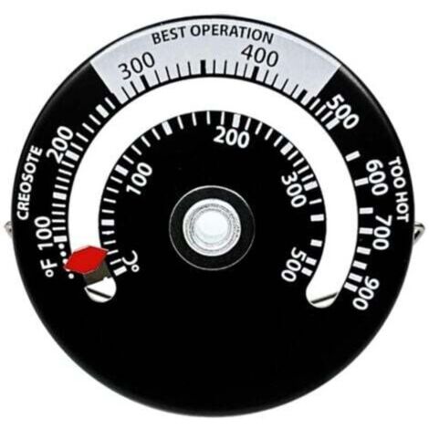Magnetic Stove Thermometer, Wood Stove Thermometer, Stove Pipe Thermometer Gauge for Wood Chimney Pipe, Oven Temperature Indicator