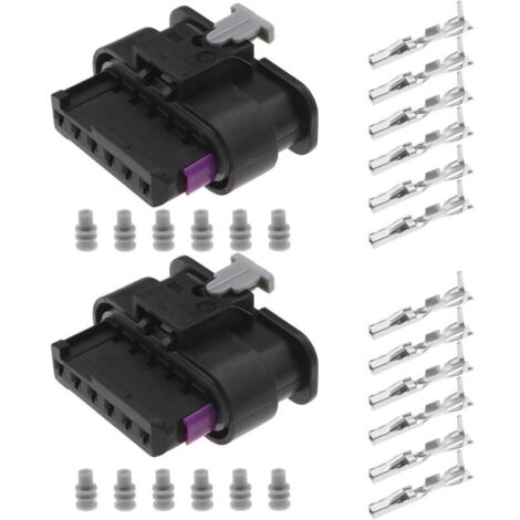 2pcs 6-Pin Car Tail Light Connector 61132359993 Compatible with BMW 1 2 3 4 Series F20 F21 F22 F23 F28 M2 F30 F31 F32 F33 F36 6-Pin Electrical Connector (1/4)